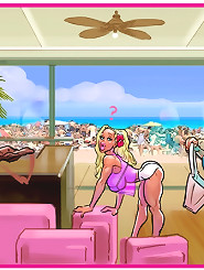 She let him feel up her huge titties on black xxx cartoons and grind his cock on her bare ass